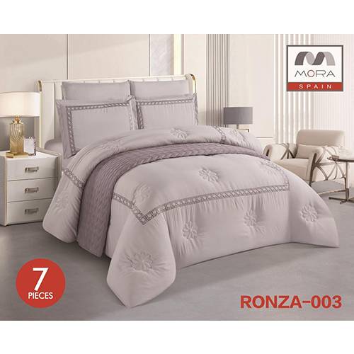 مورا رونزا رقم.003 لحاف مجوز كينج 7قطع 240x260سم موديل رقم.J-1066