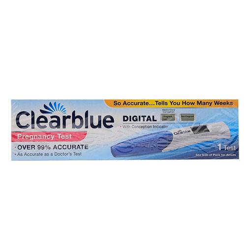 كليربلو اختبار الحمل المنزلي مزود بشاشة ديجيتال 1قطعة
