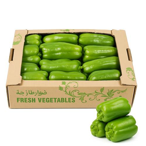 فلفل حلو كويتي طازج اخضر 2.5كجم