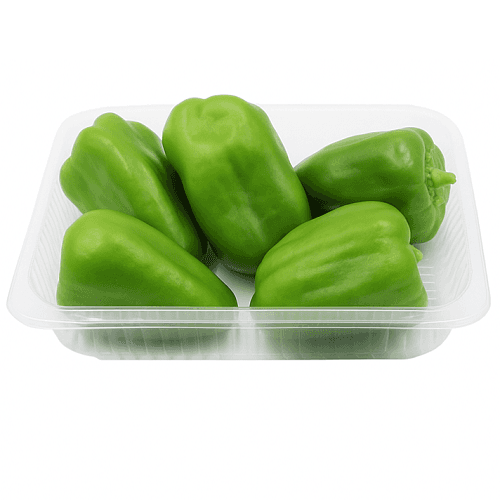 فلفل حلو اخضر عضوي 450جم تقريبا