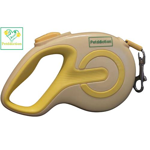 بتديكشن مقود كلب قابل للسحب 5متر اصفر