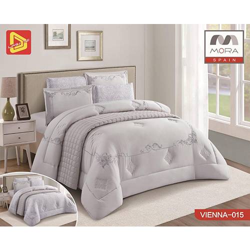 مورا فيينا رقم.015 لحاف مجوز كينج 240x260سم 7قطع موديل رقم.J-1071