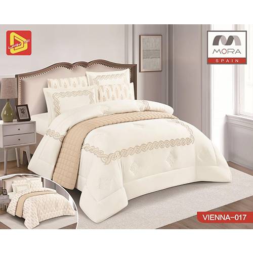 مورا فيينا رقم.017 لحاف مجوز كينج 240x260سم 7قطع موديل رقم.J-1071