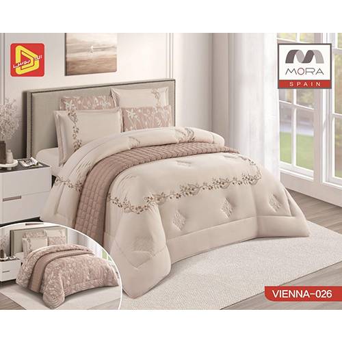 مورا فيينا رقم.026 لحاف مجوز كينج 240x260سم 7قطع موديل رقم.J-1071