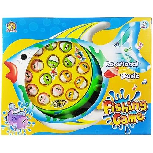 لعبة صيد السمك بطارية مع موسيقي