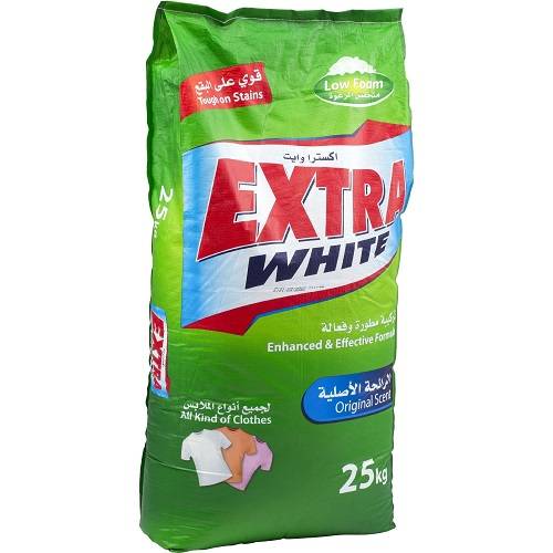 اكسترا وايت مسحوق غسيل الملابس منخفض الرغوة بالرائحة الاصلية 25كجم