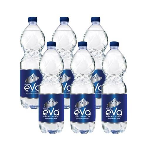 اكوا ايفا مياه شرب معدنية طبيعية 1لتر 6حبة