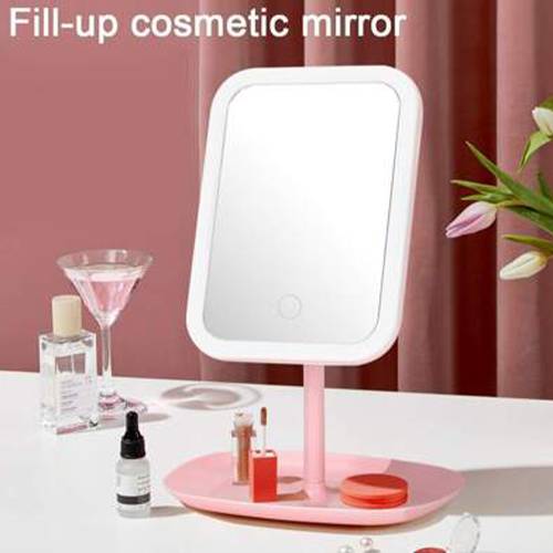 مراة مكياج الكترونية مع مصباح LED مربعة موديل رقم.k1754