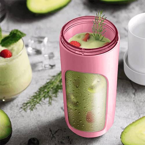 خلاط عصير كهربائي محمول وردي موديل رقم.K1904