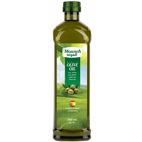 المونه مزيج متبقي زيت الزيتون مع زيت زيتون بكر ممتاز 500مل