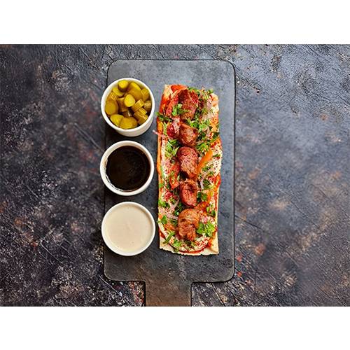 ساندوتيش تكة لحم العجل