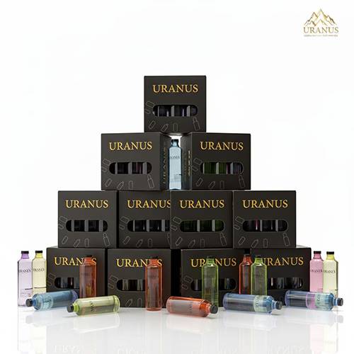 اورانوس مياه بعبوات ملونة 640مل 12حبة 10باكيت+10باكيت مجانا