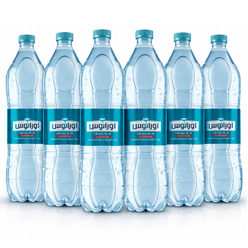 اورانوس مياه بعبوات شفافة 1500مل 6حبة