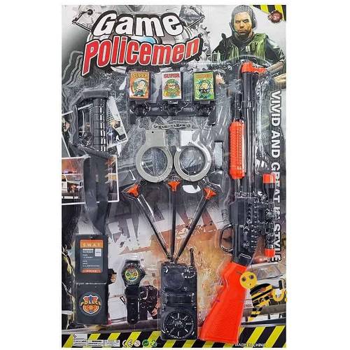 طقم ادوات الشرطة بلاستيك للاطفال