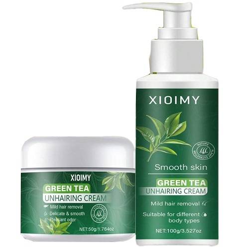 مجموعة كريم ازالة الشعر بالشاي الاخضر 100جم + 50جم