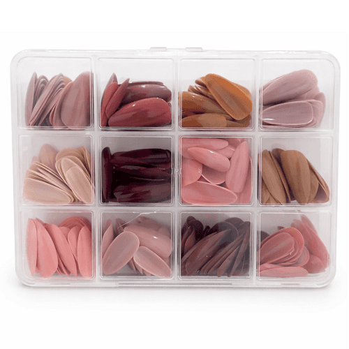 طقم اظافر لاصقة الوان مختلفة 12لون 288حبة