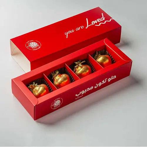 شوكليت فراولة بيبي 4حبه