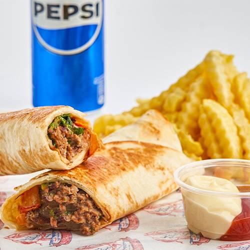 وجبه شاورما لحم تورتيلا