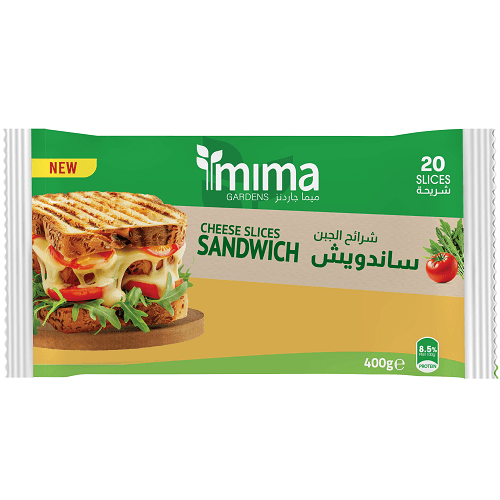 ميما جاردنز شرائح جبن ساندويتش غنية بالكالسيوم 20شريحة 400جم