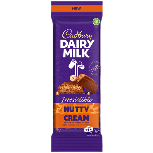 كادبوري ديري ميلك شوكولاتة بكريمة البندق الغنية بالمكسرات 105جم