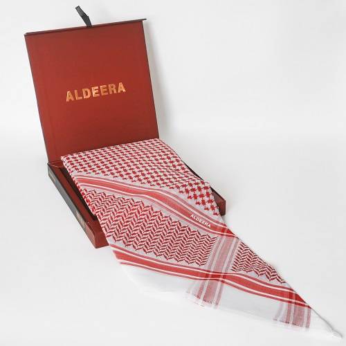 شماغ الديرة احمر + شماغ لينو احمر +شماغ اتار احمر هدية