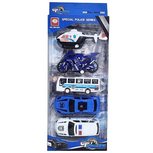 سوبر باور سيارات شرطة 5قطعة