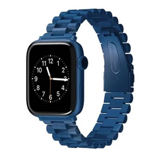 فيفا مدريد دايتون سوار ساعة من المعدن متوافق مع ساعة ابل مقاس 42،44،45 ملم ازرق رقم.33577