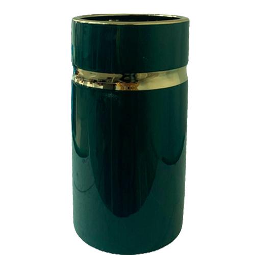 فازة سيراميك ارتفاع 16سم اخضر غامق موديل رقم.MK551-4B