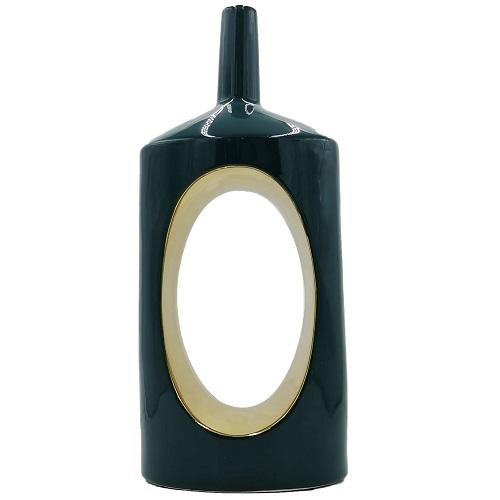 فازة سيراميك ارتفاع 38سم اخضر موديل رقم.MK3709-42