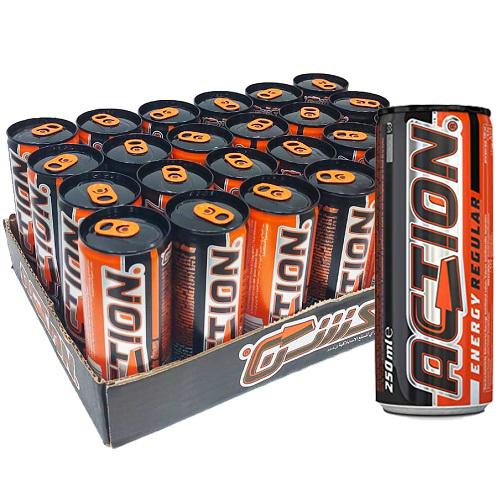 اكشن مشروب الطاقة الأصلي 250مل 24حبة 1كرتون