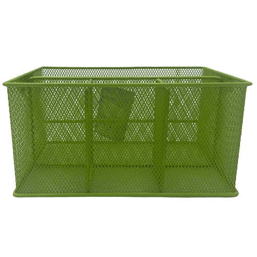 سلة شبك معدنية متعددة المزايا اخضر