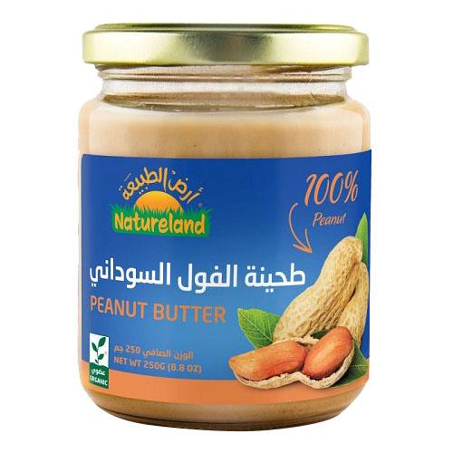 ارض الطبيعة طحينة الفول السوداني العضوية 250جم