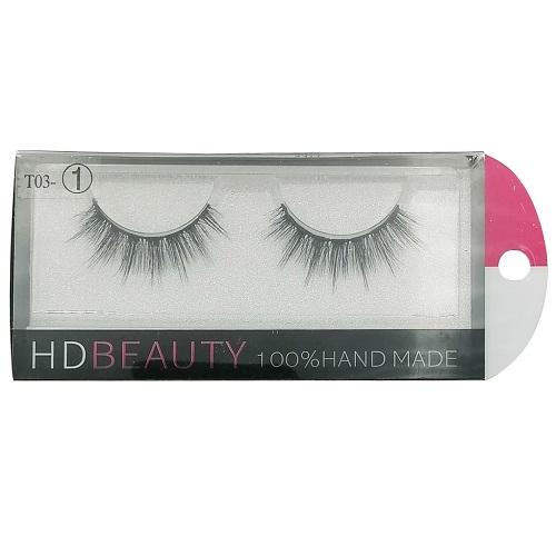 ميك اوفر اتش دى بيوتي رموش صناعة يدوية ثلاثية الابعاد رقم.1