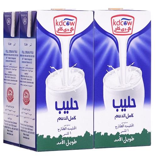كي دي كاو حليب كامل الدسم طويل الامد 1لتر 4حبة