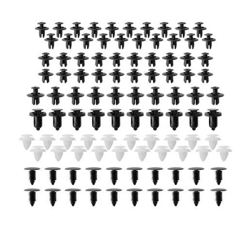 برغي سيارة اسود وابيض 100قطعة