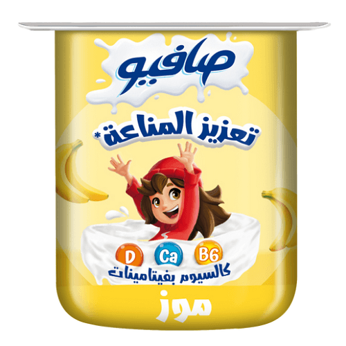صافيو زبادي تعزيز المناعة بالموز 110جم