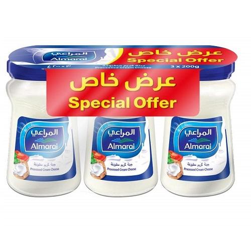 المراعي جبنة كريم قابلة للدهن 200جم 3حبة