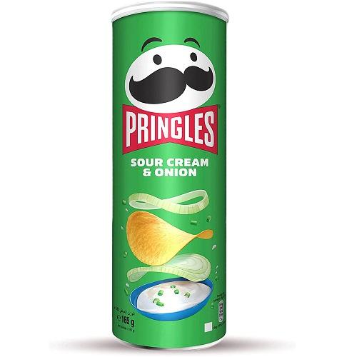 برنجلز رقائق شيبس باالكريمة الحامضة والبصل 165جم