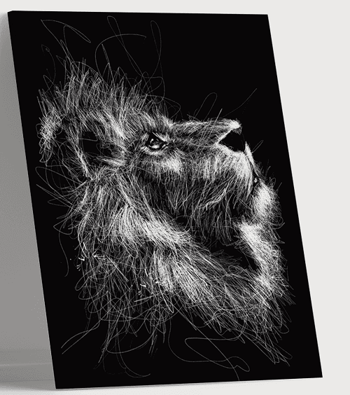 لوحة من الفن الحديث مصنوعة من خام الكانفس عالي الجودة مع اطار داخلي رقم.2252185