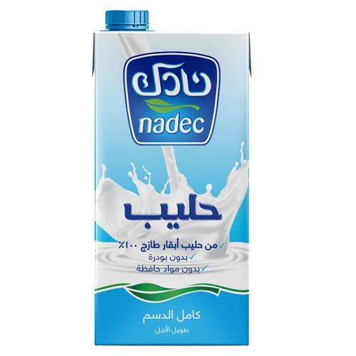 نادك حليب كامل الدسم طويل الامد 1لتر