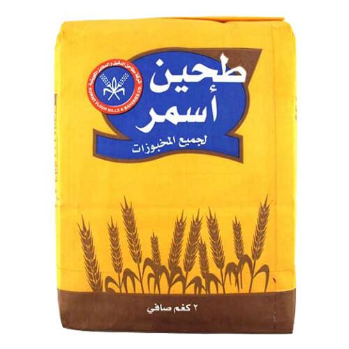 المطاحن طحين اسمر لجميع المخبوزات 2كجم