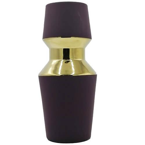 فازة سيراميك ارتفاع 30سم موف غامق موديل رقم.MK3709-1
