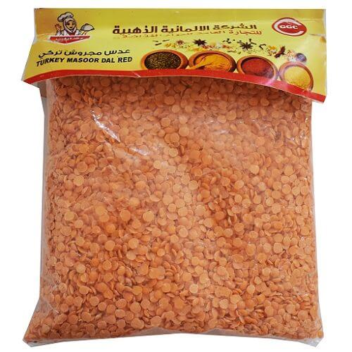 الذهبية عدس مجروش احمر تركي 400جم