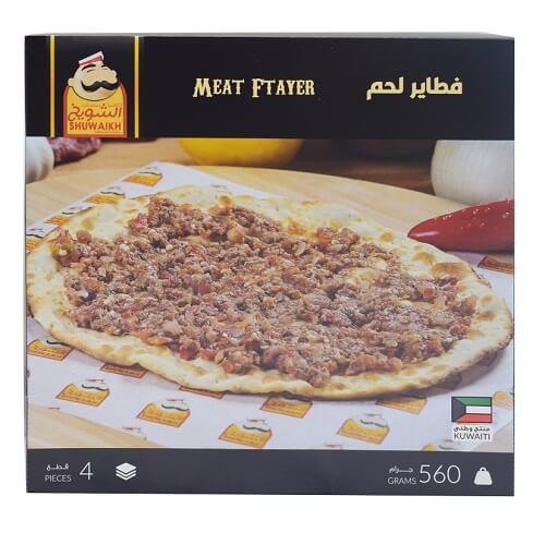 معجنات الشويخ فطاير لحم 4حبة 560جم