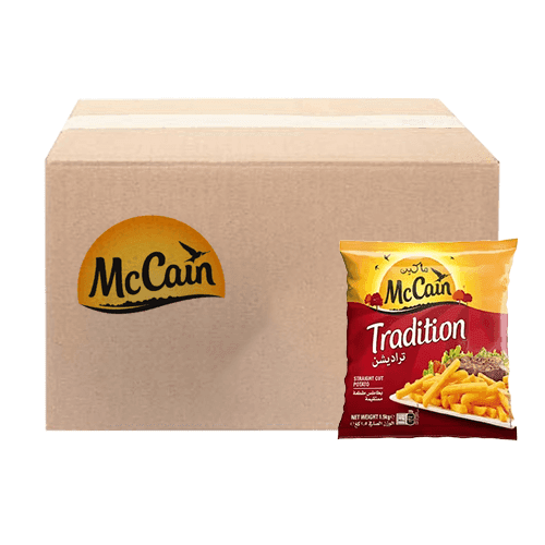 ماكين تراديشن بطاطس مقطعة مستقيمة 750جم 16حبة 1كرتون