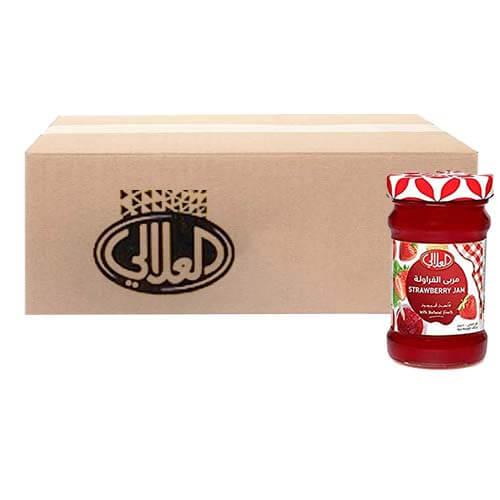 العلالي مربى الفراولة 400جم 12حبة 1كرتون