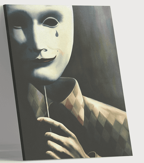 لوحة من الفن الحديث مصنوعة من خام الكانفس عالي الجودة مع اطار داخلي رقم.2252140