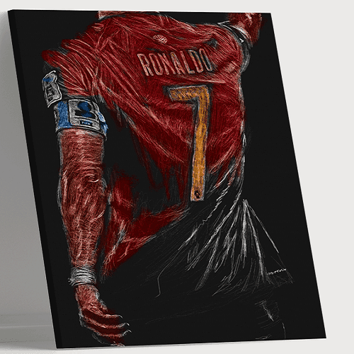 لوحة من الفن الحديث مصنوعة من خام الكانفس عالي الجودة مع اطار داخلي رقم.2252181