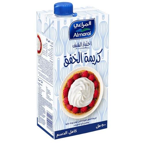 المراعي كريمة خفق كامل الدسم 500مل