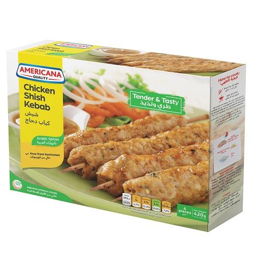 امريكانا شيش كباب الدجاج 6قطع 420جم